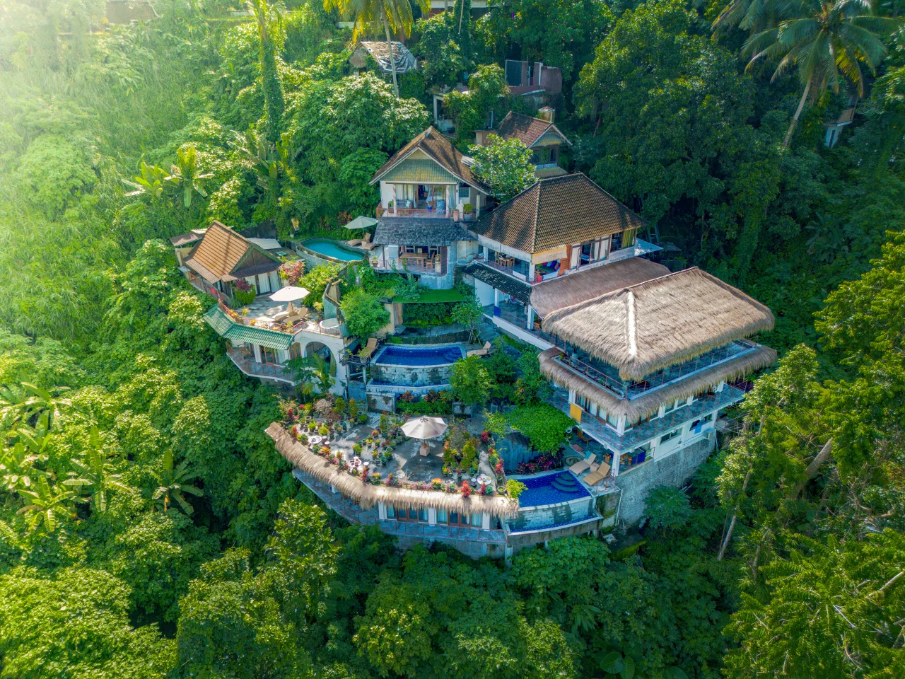 River Song — infinity pool overlooking the Ayung River valley