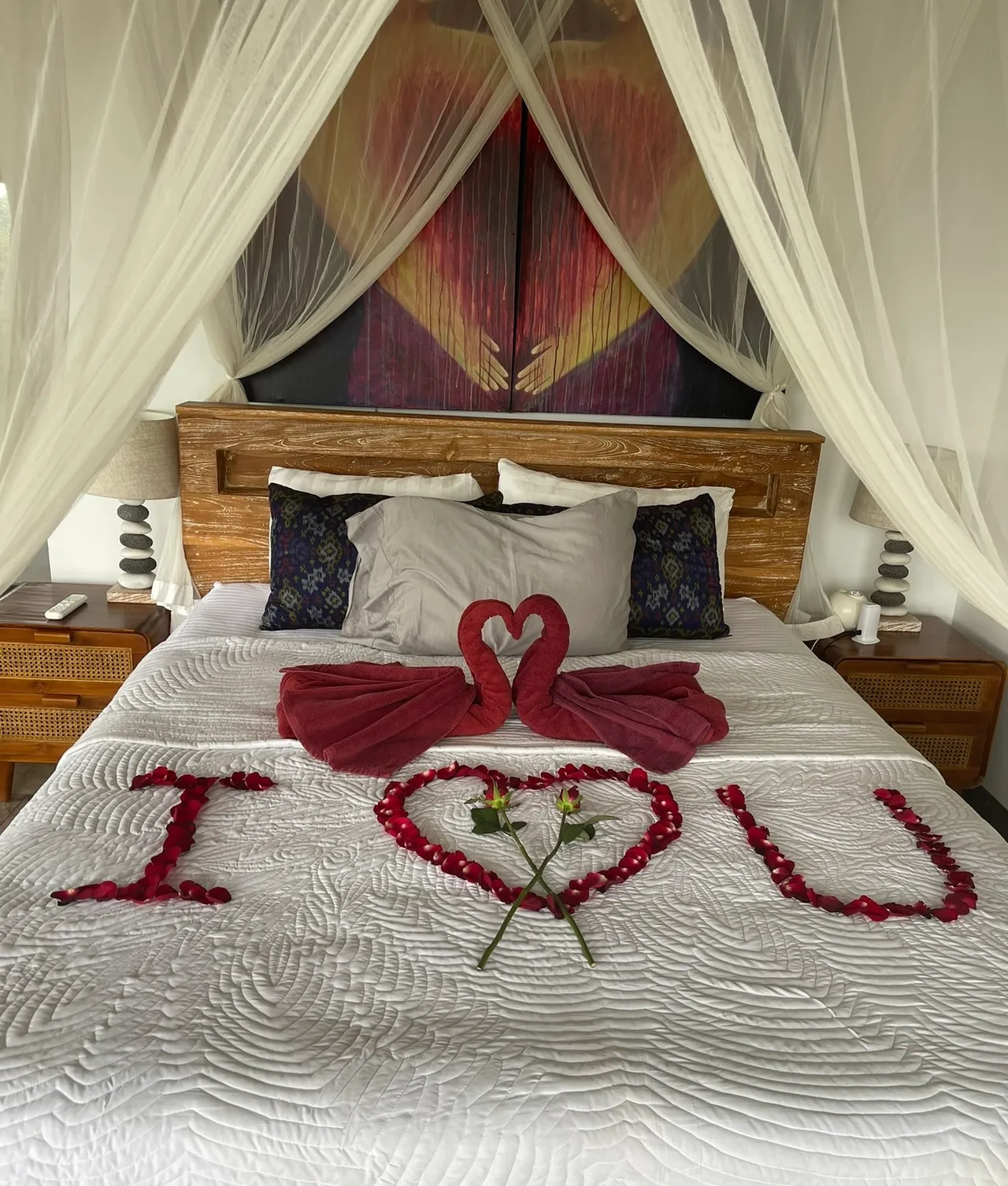 Honeymoon escape at River Song Bali