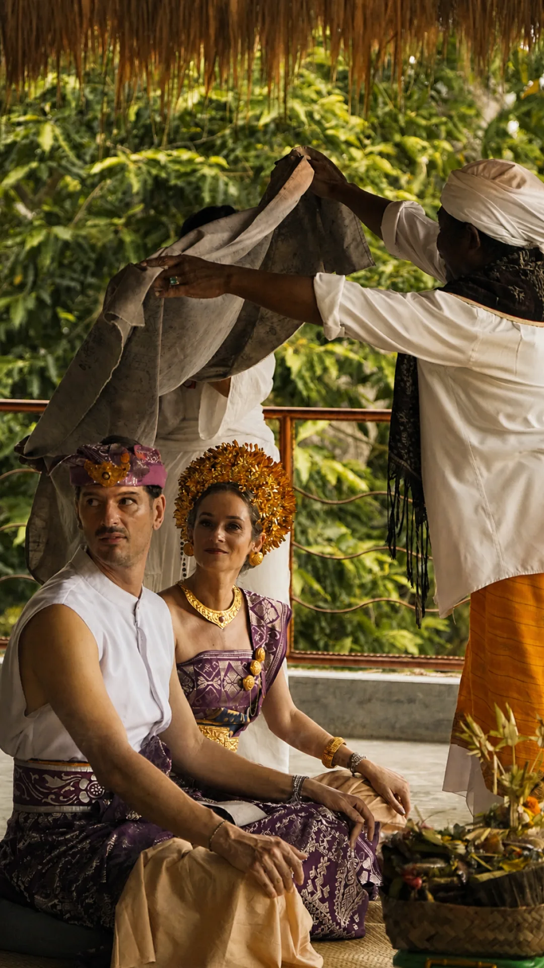 Wedding ceremony at River Song Bali